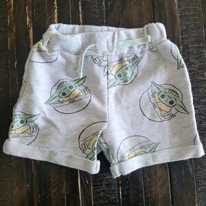 Star Wars Baby Yoda Shorts Boys Size 12M